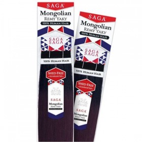 SAGA 100% HUMAN HAIR MONGOLIAN REMY YAKY